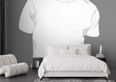 Blank vector t shirt design Wall mural