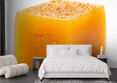 Butternut squash slice isolated on transparent background Wall mural