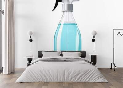 Cleaning spray bottle isolated on transparent background Wall mural