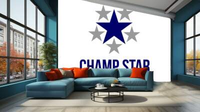 Star Logo Icon Vector Template Wall mural