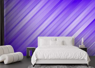 Abstract line white and purple color modern background design. Vector Illustration Wall mural