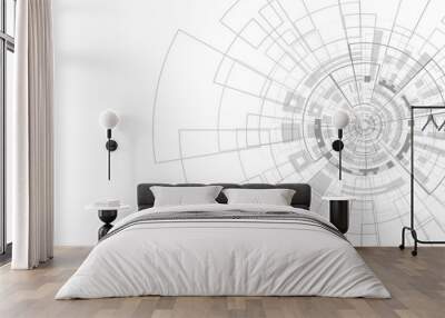 Abstract technology background Wall mural