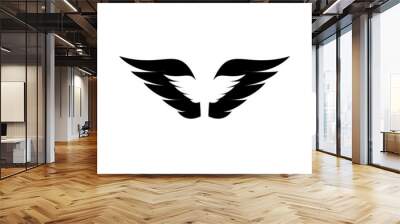 double wings logo Wall mural