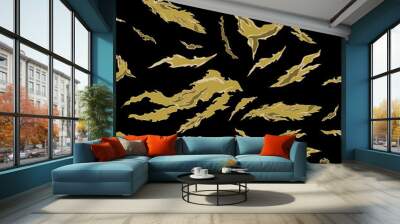 Army vector camouflage pattern modern trendy background. Wall mural