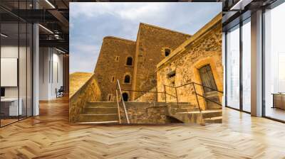 Oran - June 02, 2017: Holy Cross Fort at the top of the city of Oran, Algeria Wall mural