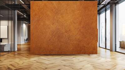 abstract brown leather texture may used as background Wall mural