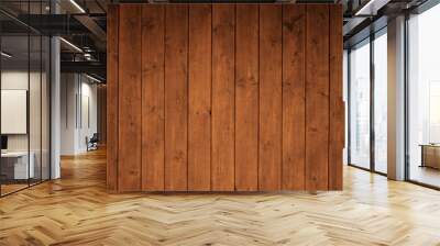 brown wooden background. beautiful planks. Wall mural