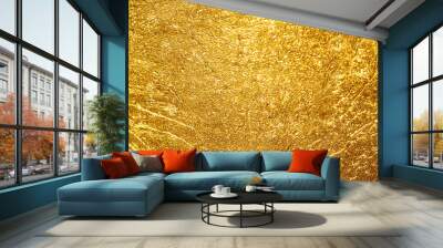 elegant, shiny gold texture used as background Wall mural