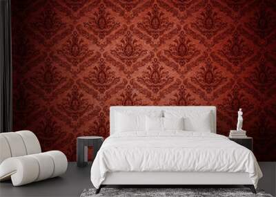 red wallpaper background Wall mural