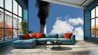 black smoke Wall mural