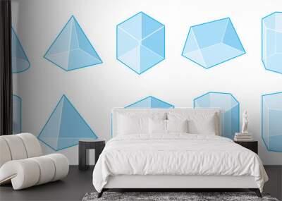 Set of vector shapes Wall mural