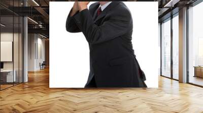 Businessman praying Wall mural