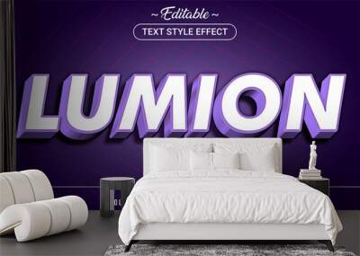 Editable text style effect - Lumion theme style. Wall mural