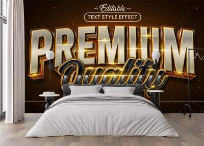 Editable text style effect - Premium Quality text style theme. Wall mural