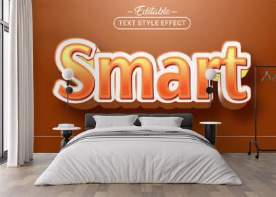 Editable text style effect - Smart text style theme. Wall mural