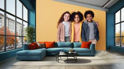 group of diverse children Wall mural