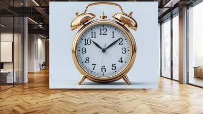 Elegant Vintage Alarm Clock Capturing the Essence of Classic Timekeeping Wall mural