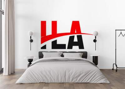 ILA Letter Initial Logo Design Vector Illustration Wall mural