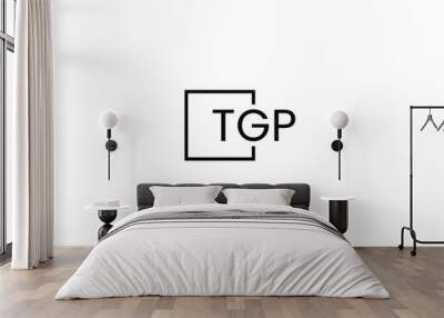 TGP Letter Initial Logo Design Vector Illustration Wall mural