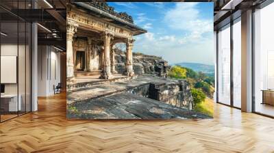 A scenic view of historical Indian architecture, representing the countryâ€™s rich cultural heritage Wall mural