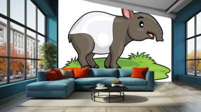 Tapir Cartoon
Illustration of cute cartoon tapir. Wall mural