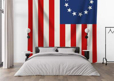 Betsy Ross Flag Wall mural