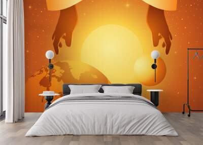 The second day the sky was created Wall mural