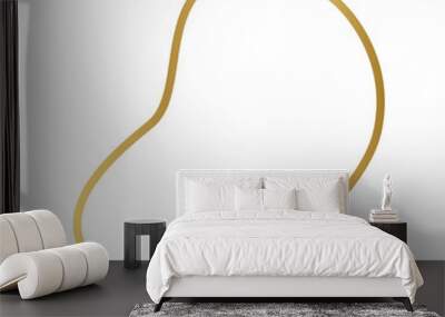 gold shape outline Wall mural