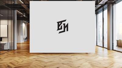 EN simple initial esport concept logo design ideas for inspirations Wall mural