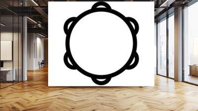 tambourine icon or logo isolated sign symbol vector illustration - high quality black style vector icons
 Wall mural