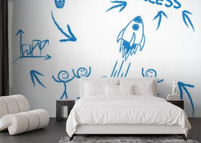 business concept 2 Wall mural