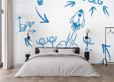 unternehmensidee 2 Wall mural