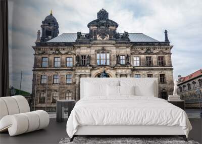 Dresden Castle with Green Vault in the historic center of Dresden, Saxony, Germany. Wall mural