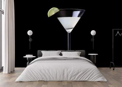 Margarita isolated on black Wall mural