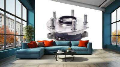 automotive hub. disassembled. Isolated on white background Wall mural