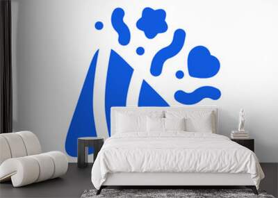 confetti party festival icon sign Wall mural