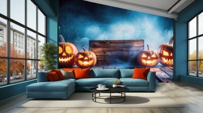 Halloween pumpkin Wall mural