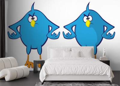 Blue bird Wall mural