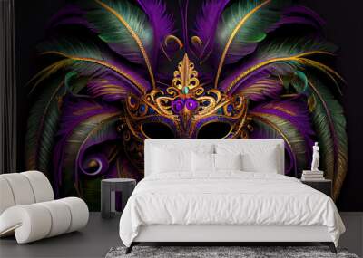 mardi gras carnival mask Wall mural