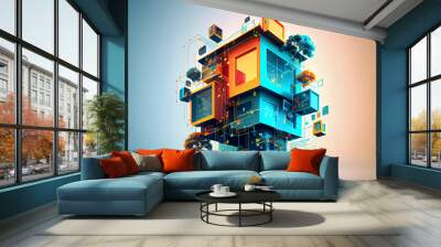 software for programming smart home systems Wall mural