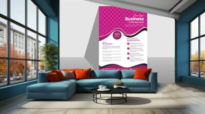 Creative Corporate business flyer template for poster flyer cover. Corporate business annual report, flyer mockup. Modern  trendy creative corporate multipurpose official business flyer. Wall mural