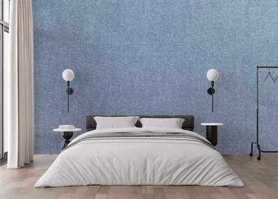 blue cotton texture oxford fabric background Wall mural