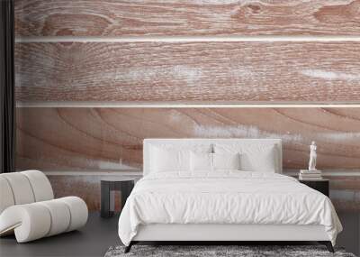 wooden texture Teak wood rustic flat lay background Wall mural