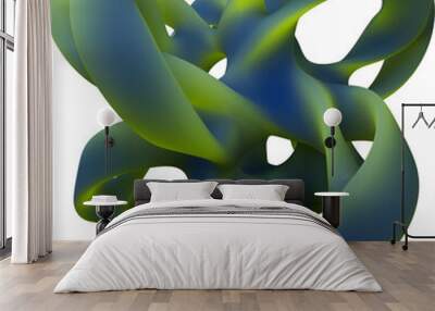 isolated abstract organic 3d isolated shape Wall mural