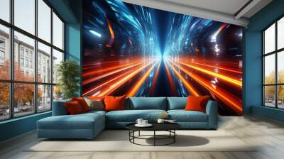 Gorgious Gradient speed motion background Wall mural