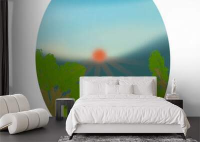 easter egg design view Wall mural