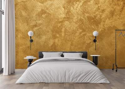 Gold brush texture background Wall mural