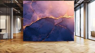 Abstract Marble Background with Gold Veins Wall mural