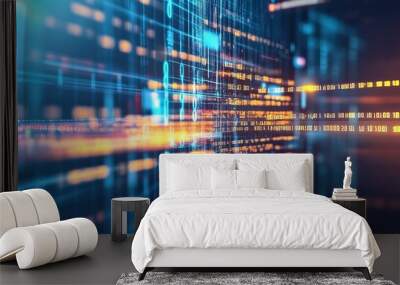 Abstract digital background  Wall mural