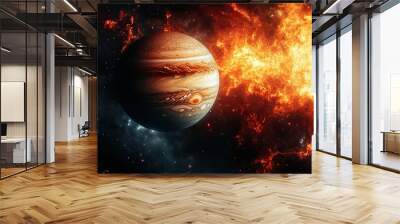 planet in space Wall mural